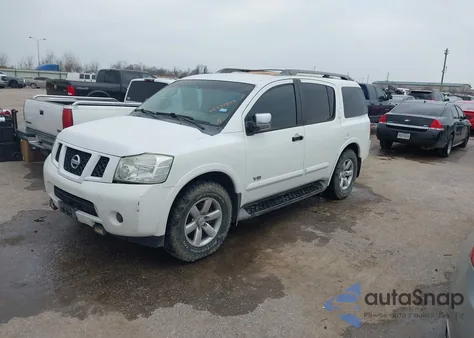 2008 Nissan Armada Se z USA, uszkodzony, nr VIN 5N1BA08D38N607050